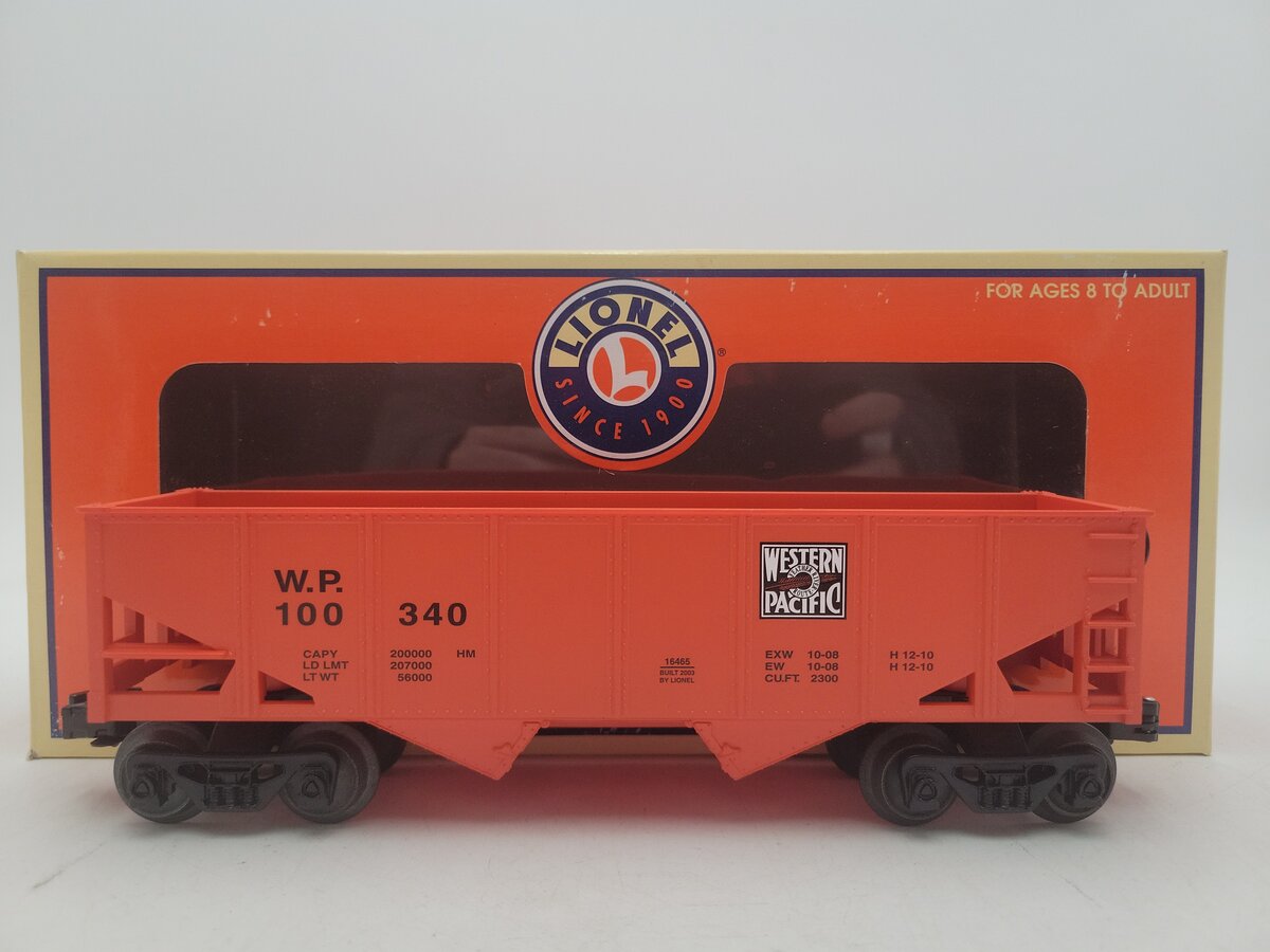 Lionel 6-16465 O Gauge Western Pacific Hopper #100340 EX/Box