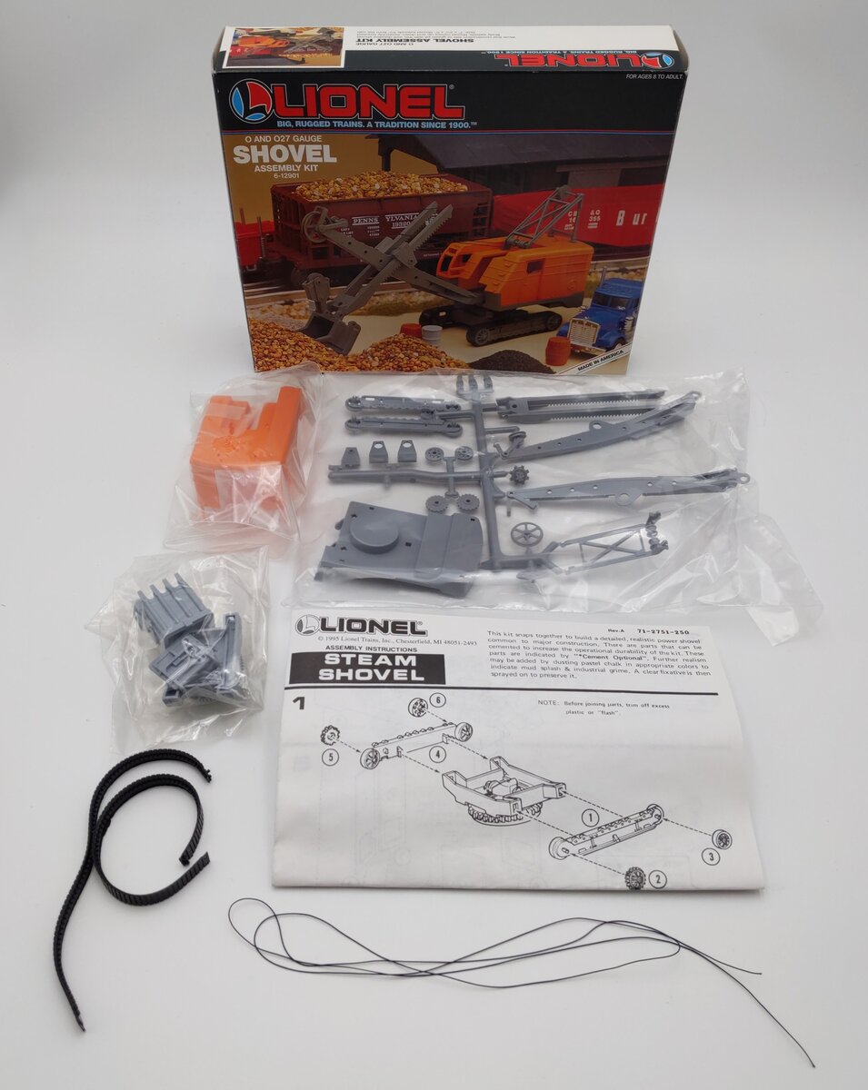 Lionel 6-12901 O And O27 Gauge Orange/Gray Shovel Assembly Kit EX/Box