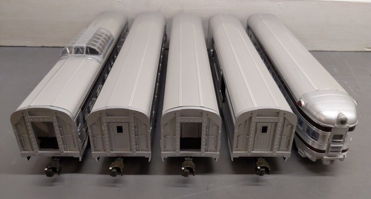 Williams 2601 O Scale Santa Fe 5-Car Aluminum Passenger Cars (Set of 5) LN/Box