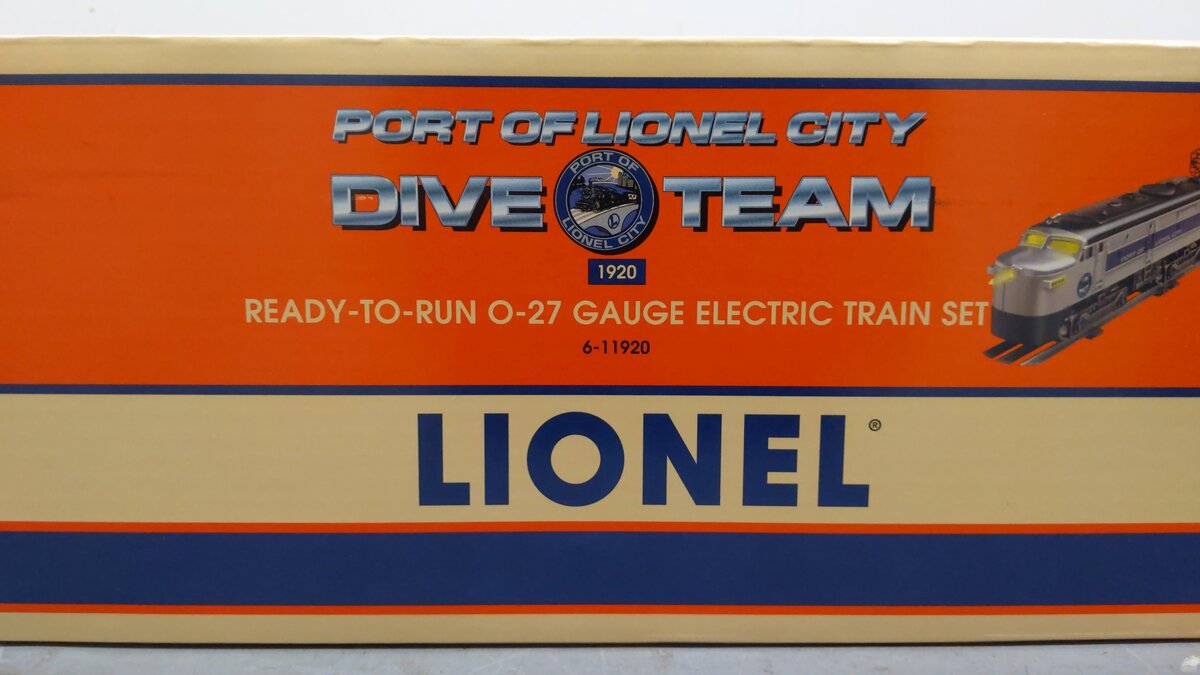 Lionel 6-11920 O Gauge Port of Lionel City Dive Team Diesel Train Set LN/Box