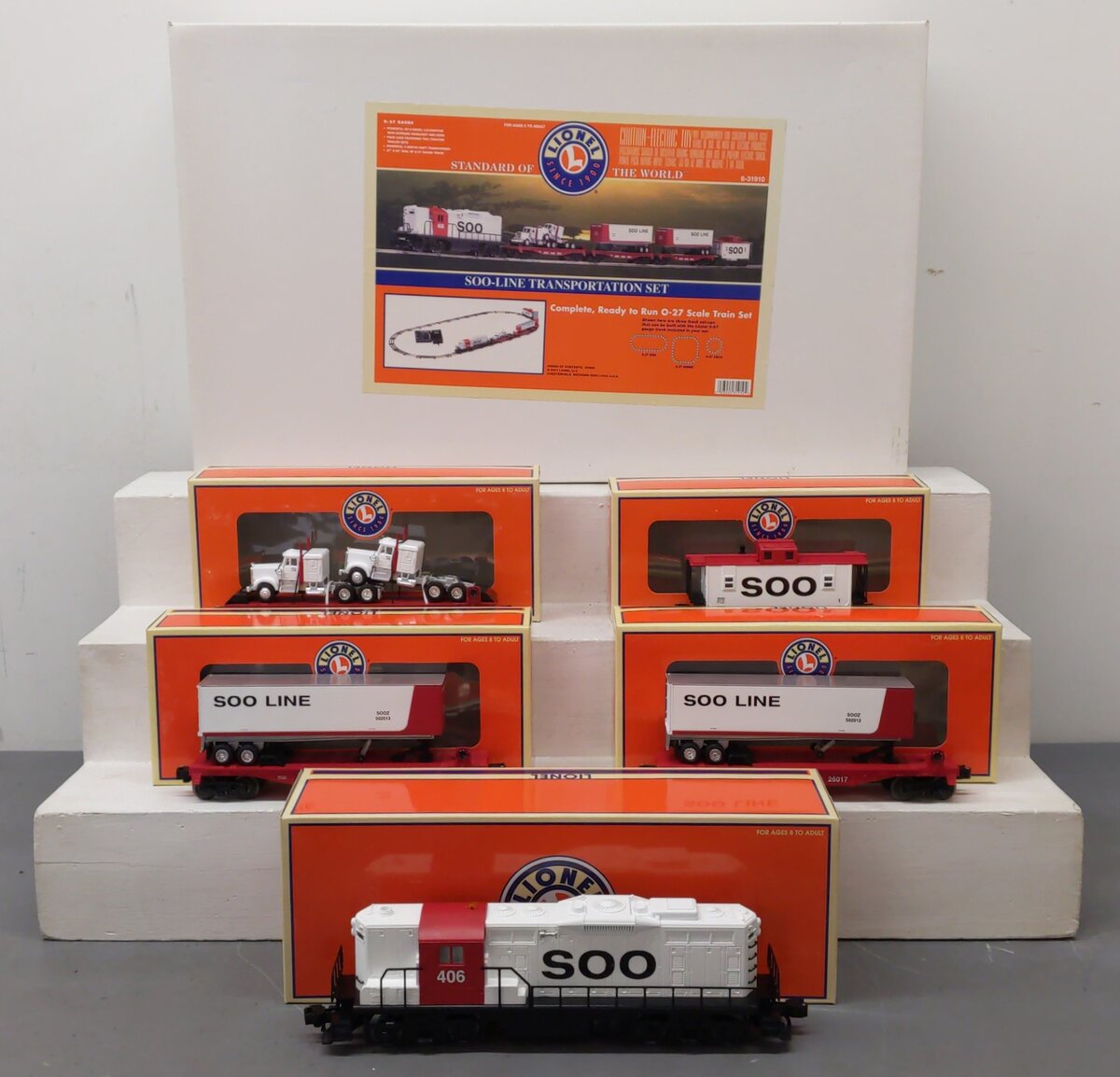 Lionel 6-31910 O Gauge SOO Line Transportation Diesel Train Set NIB