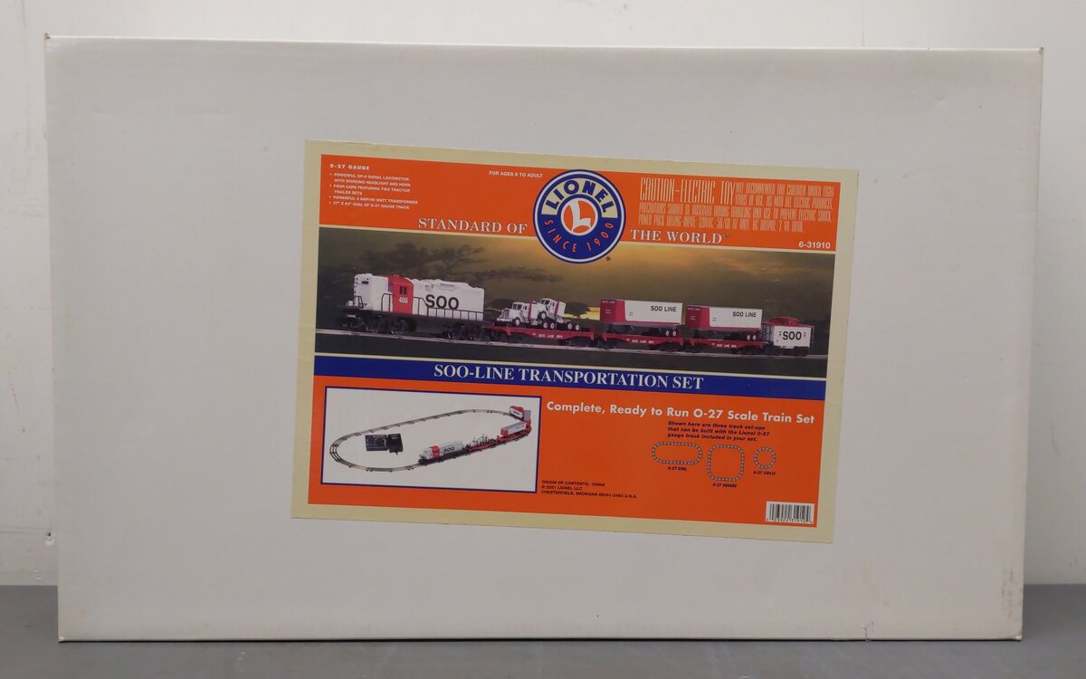 Lionel 6-31910 O Gauge SOO Line Transportation Diesel Train Set NIB