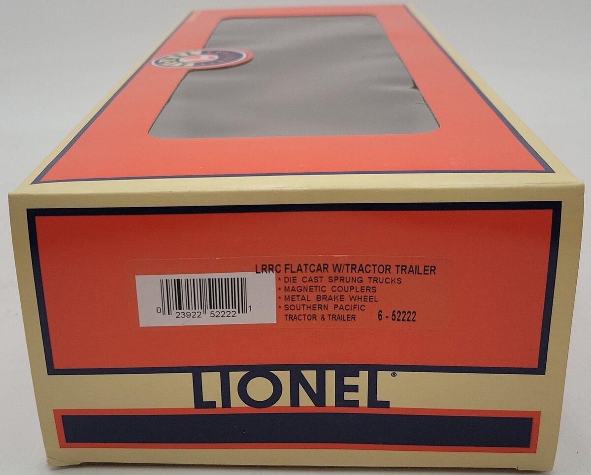 Lionel 6-52222 O Gauge LRRC Flatcar w/Tractor & Trailer NIB
