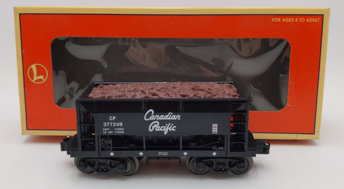 Lionel 6-17802 O Gauge Canadian Pacific Ore Car #377249 w/ Ore Load LN/Box