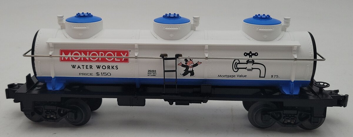 Lionel 6-26493 O Gauge Monopoly Water Works Tank Car NIB