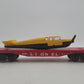 Lionel 6-19487 O Gauge PWC Flatcar w/ Yellow & Black Airplane EX/Box