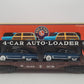 Lionel 6-29414 O Gauge Evans Auto Loader with 4 Automobiles EX/Box