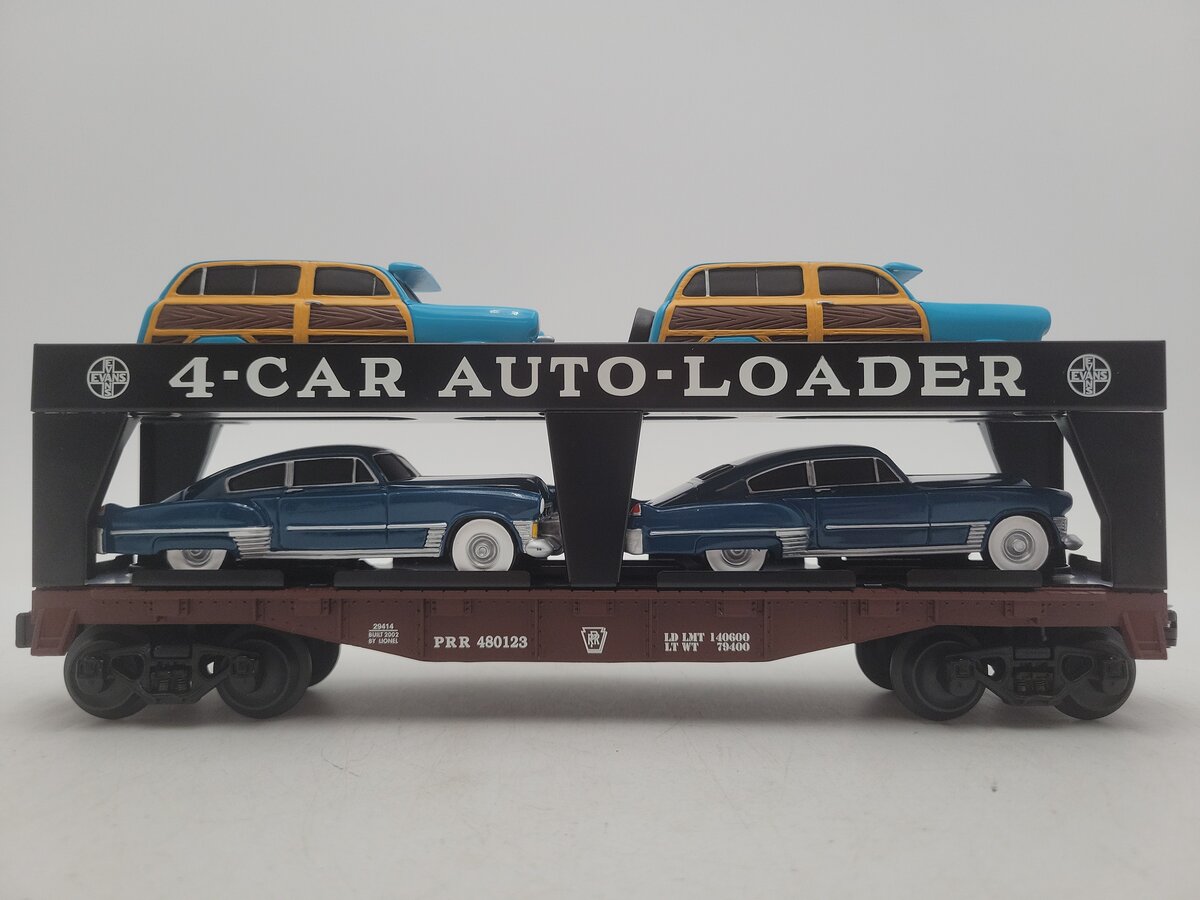 Lionel 6-29414 O Gauge Evans Auto Loader with 4 Automobiles EX/Box