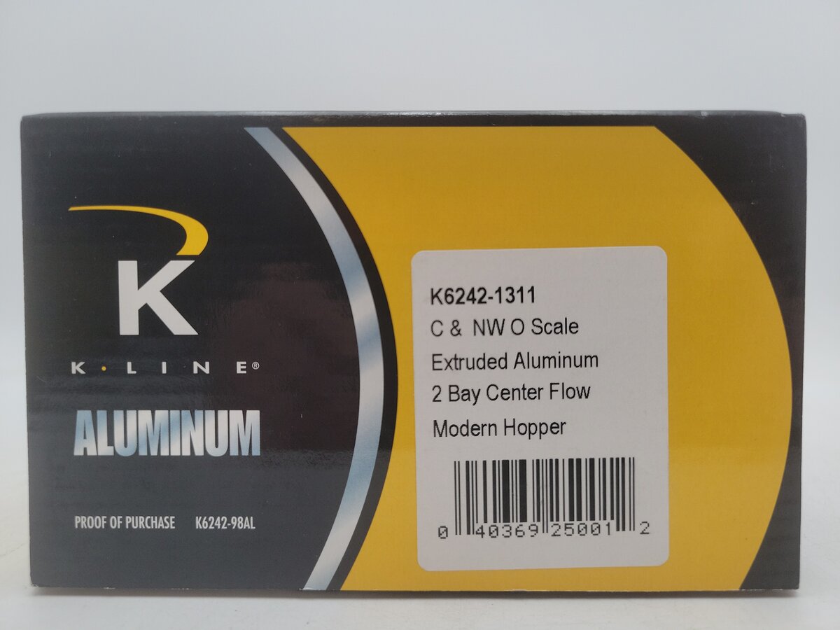 K-Line K6242-1311 C&NW 2 Bay Center Flow Modern Hopper EX/Box
