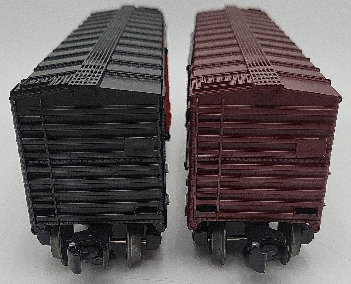 Lionel 6-29286 O Gauge Overstamped Conrail/Reading & PC/NH 2-Car Boxcar Set LN/Box