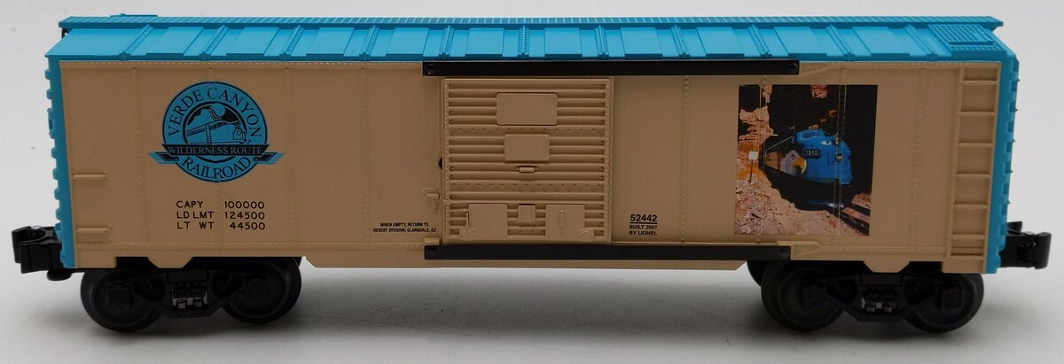 Lionel 6-52442 O Gauge Desert Division TCA Verde Canyon Railroad Boxcar LN/Box