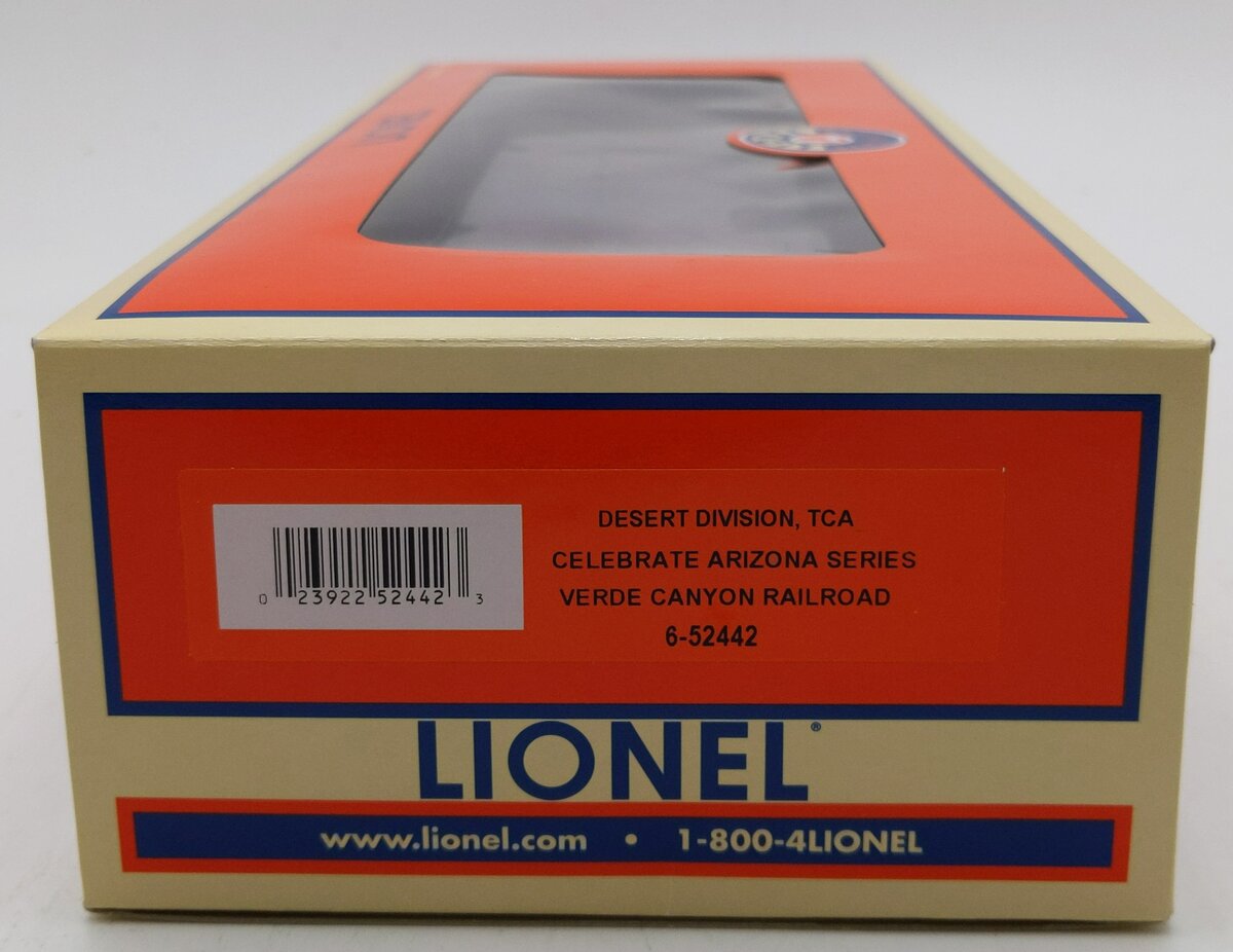 Lionel 6-52442 O Gauge Desert Division TCA Verde Canyon Railroad Boxcar LN/Box