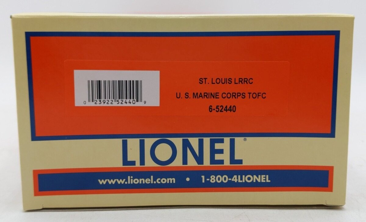 Lionel 6-52440 O Gauge USMC Flatcar w/ Tractor Trailer NIB
