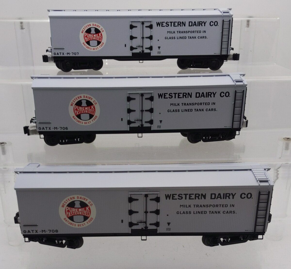 Lionel 6-21857 Western Dairy Milk Cars (Set of 3) LN/Box