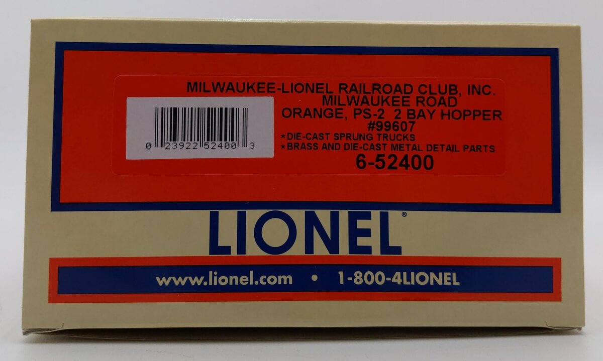 Lionel 6-52400 O Gauge Milwaukee Road PS-2 Hopper NIB