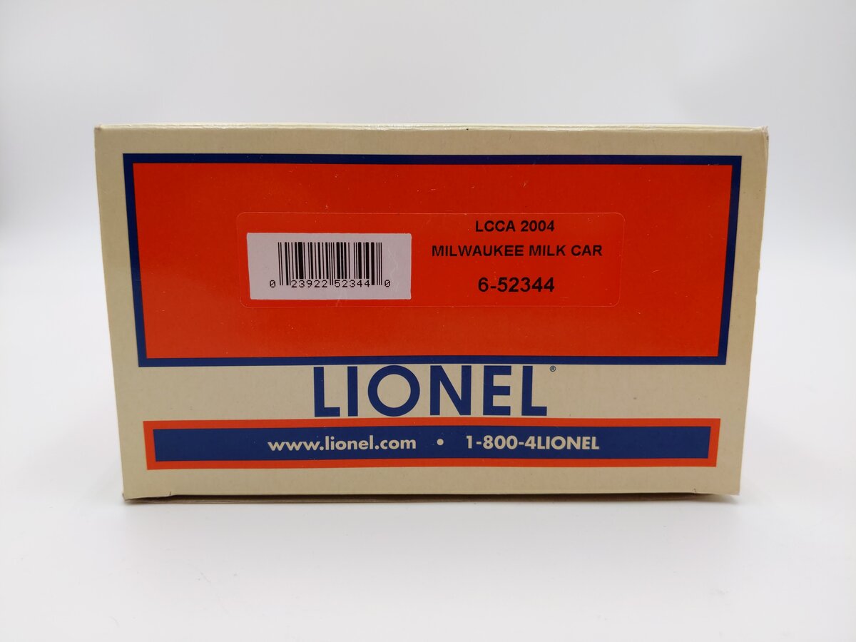 Lionel 6-52344 O Gauge LCCA 2004 Milwaukee Road Milk Car #79018 NIB