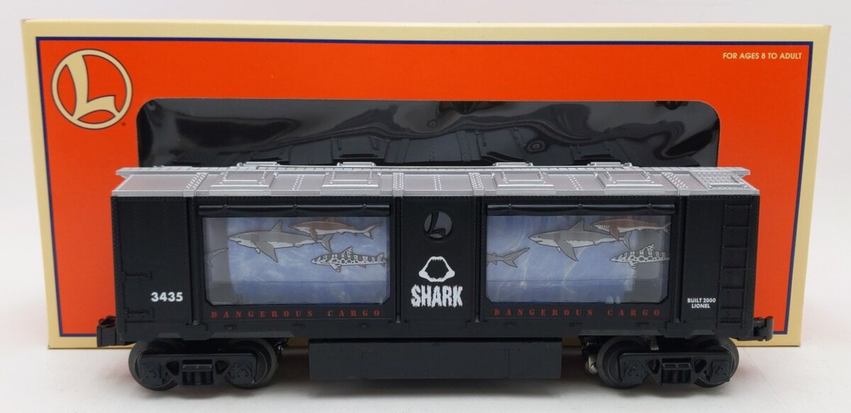 Lionel 6-19868 O Shark Command Controlled Aquarium Car #3435 LN/Box
