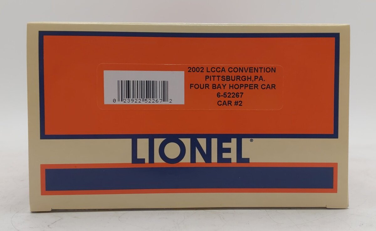 Lionel 6-52267 O 2002 PRR Coal Goes to War 4-Bay Hopper #707025 NIB