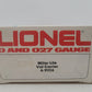 Lionel 6-9106 O Gauge Miller Lite Vat Car #9106 EX/Box