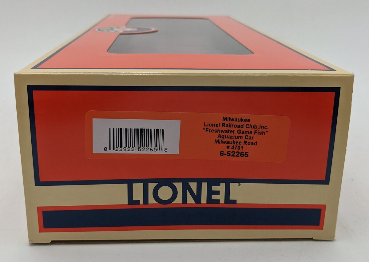 Lionel 6-52265 O Gauge Milwaukee Aquarium Car NIB
