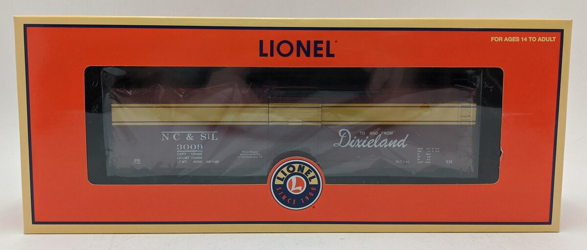 Lionel 6-52550 O Gauge LOTS 2009 NC & St.L Boxcar NIB