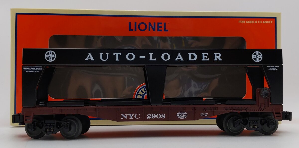 Lionel 6-52474 O Gauge LOTS 2008 NYC Evans Auto Loader #2908 w/out Autos NIB