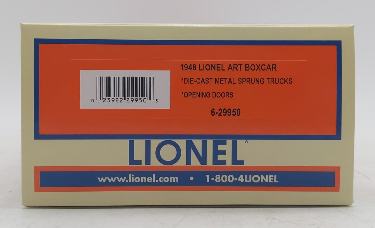 Lionel 6-29950 O Gauge Lionel Catalog "1948" Art Boxcar NIB