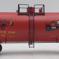 Weaver 184 O Gauge Freeburg Fire Co. 40' Tank Car #1948 - 3 Rail EX/Box