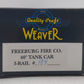 Weaver 184 O Gauge Freeburg Fire Co. 40' Tank Car #1948 - 3 Rail EX/Box