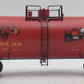 Weaver 184 O Gauge Freeburg Fire Co. 40' Tank Car #1948 - 3 Rail EX/Box