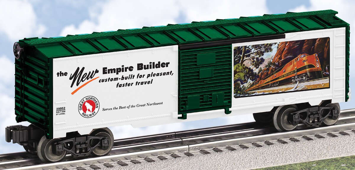 Lionel 6-29952 O Gauge Great Northern Railroad Art Boxcar NIB