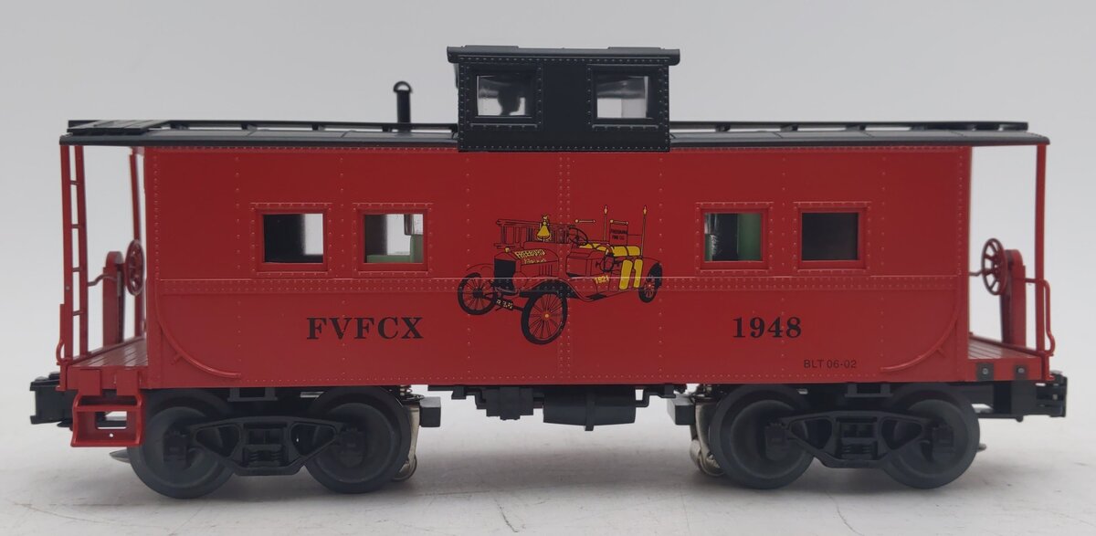Weaver 184 O Gauge Freeburg Fire Co. Caboose #1948 - 3 Rail EX/Box