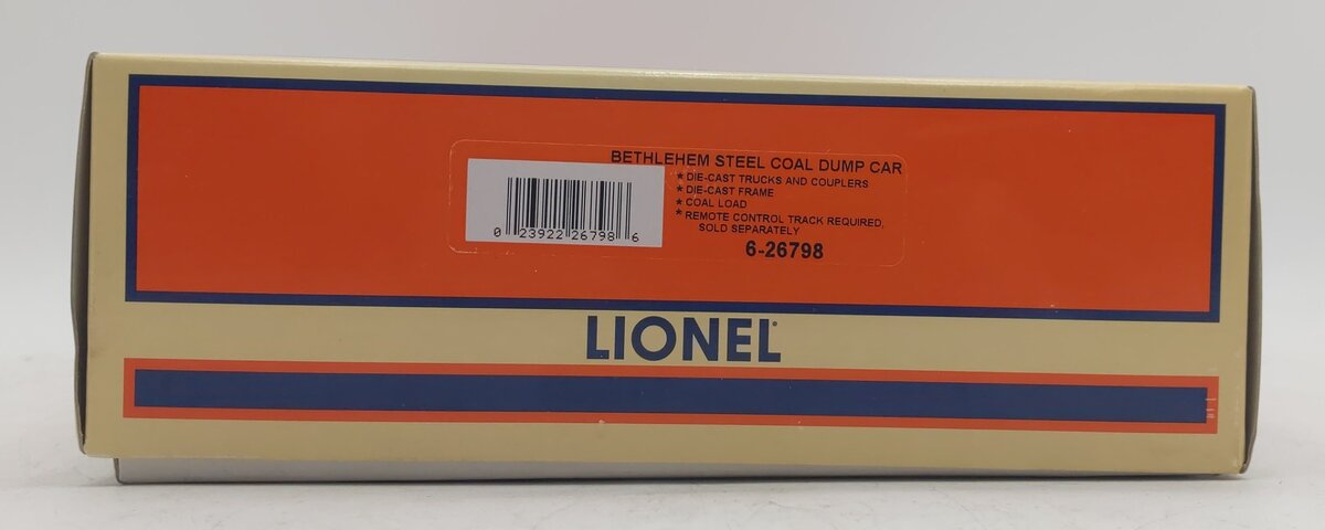 Lionel 6-26798 O Gauge Bethlehem Steel Coal Dump Car NIB