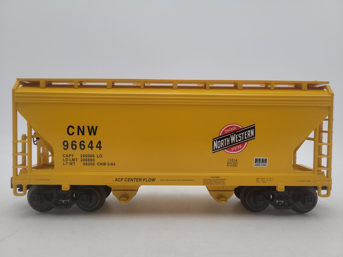 Lionel 6-17016 O Gauge Chicago & North Western 2-Bay Hopper #96644 LN/Box