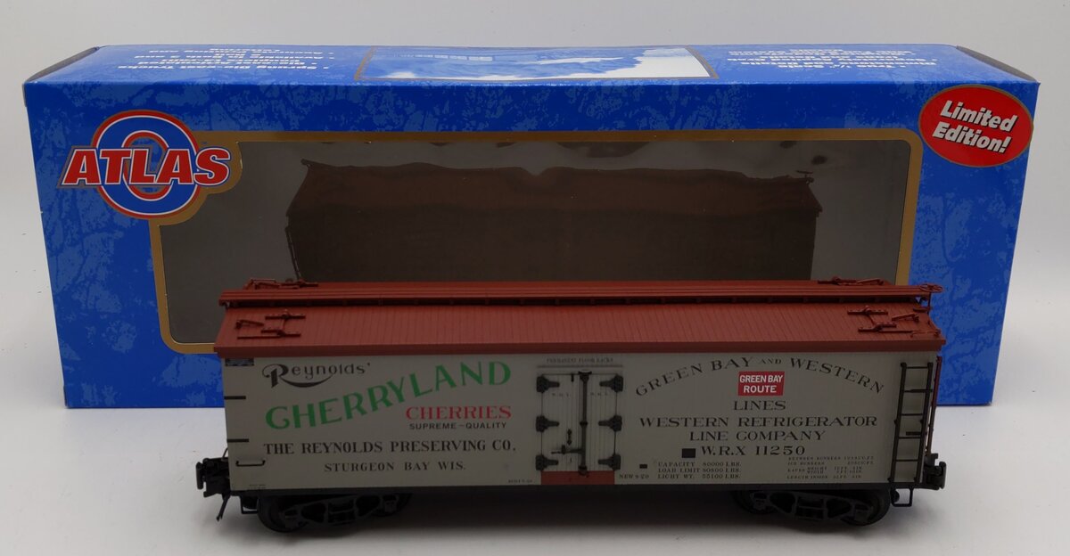 Atlas 6745-1 O Gauge Cherryland 40' Refrigerator Car #11250 NIB