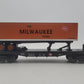 Lionel 6-52298 O Gauge Milwaukee Road Flatcar w/Trailer EX/Box