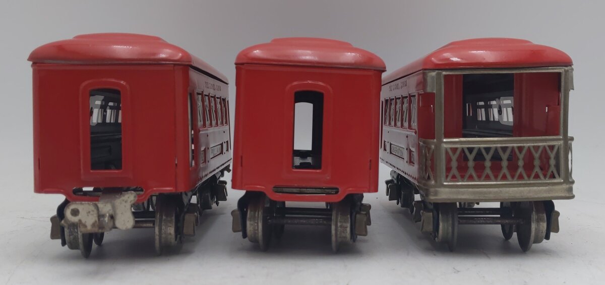 Lionel Vintage O Gauge Repainted Tinplate Passenger Cars: 603, 603, 604 [3]