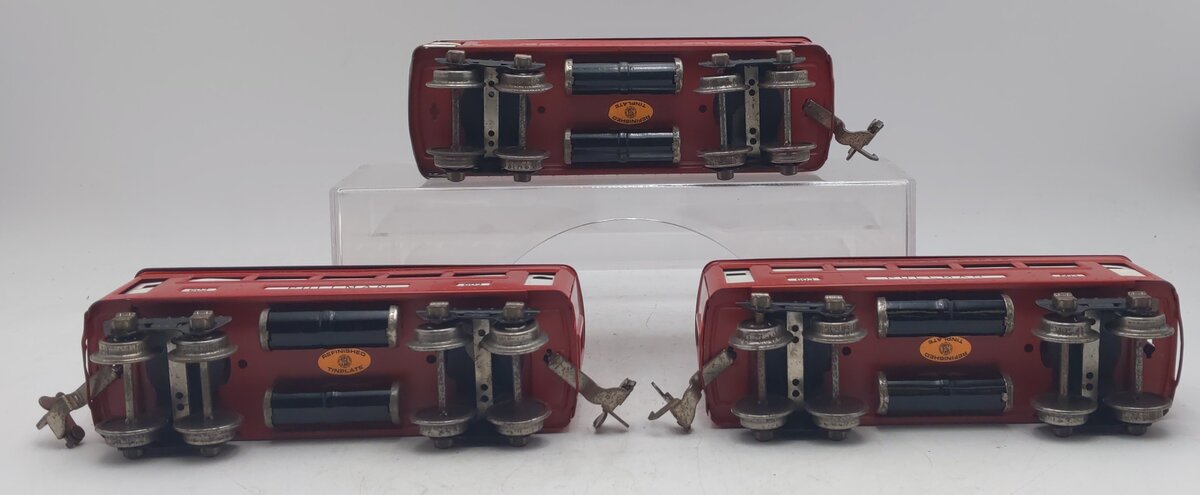 Lionel Vintage O Gauge Repainted Tinplate Passenger Cars: 603, 603, 604 [3]