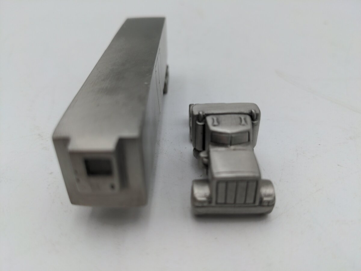 RawCliffe Pewter Semi-Truck & Trailer 1983 CAT EX