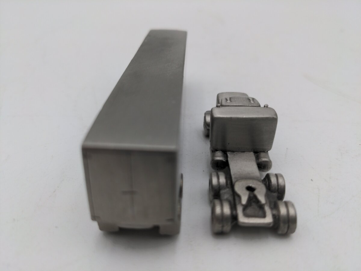 RawCliffe Pewter Semi-Truck & Trailer 1983 CAT EX