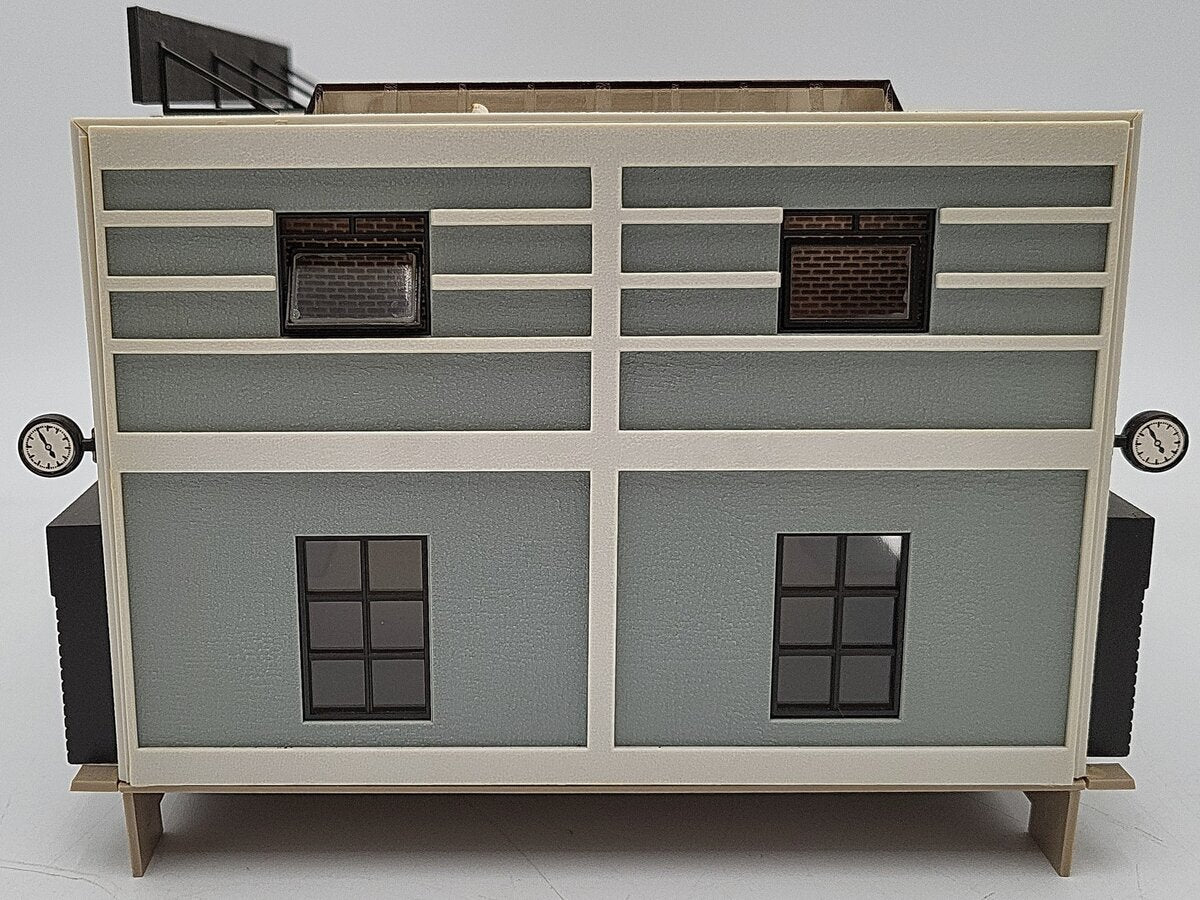 Vollmer 25968 HO Scale Panalpina Warehouse Truck Terminal - Assembled EX