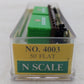Model Power 4003 N Scale Flat Car w/2 20' Evergreen Containers LN/Box