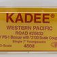 Kadee 4808 HO Scale Western Pacific 40' PS-1 Boxcar W/ 2100 Scale Coupler #20832 EX/Box