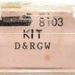 Roundhouse 8103 N Denver & Rio Grande Western Thrall Coal Gondola #56800 EX/Box