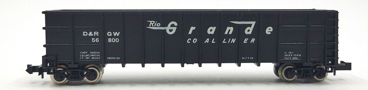 Roundhouse 8103 N Denver & Rio Grande Western Thrall Coal Gondola #56800 EX/Box