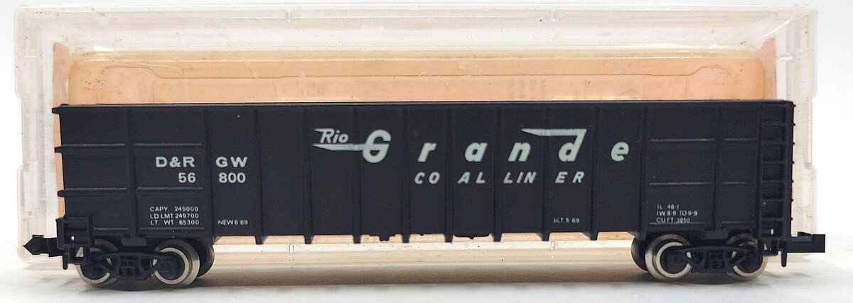 Roundhouse 8103 N Denver & Rio Grande Western Thrall Coal Gondola #56800 EX/Box