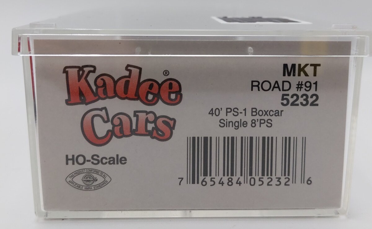 Kadee 5232 HO Missouri-Kansas-Texas 40' PS-1 Boxcar with 8' PS Door #91 EX/Box