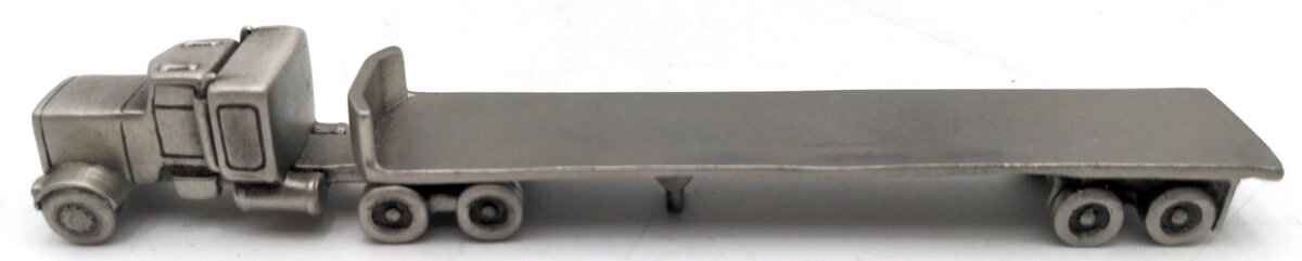 RawCliffe Pewter Semi-Truck & Flat-Bed Trailer VG