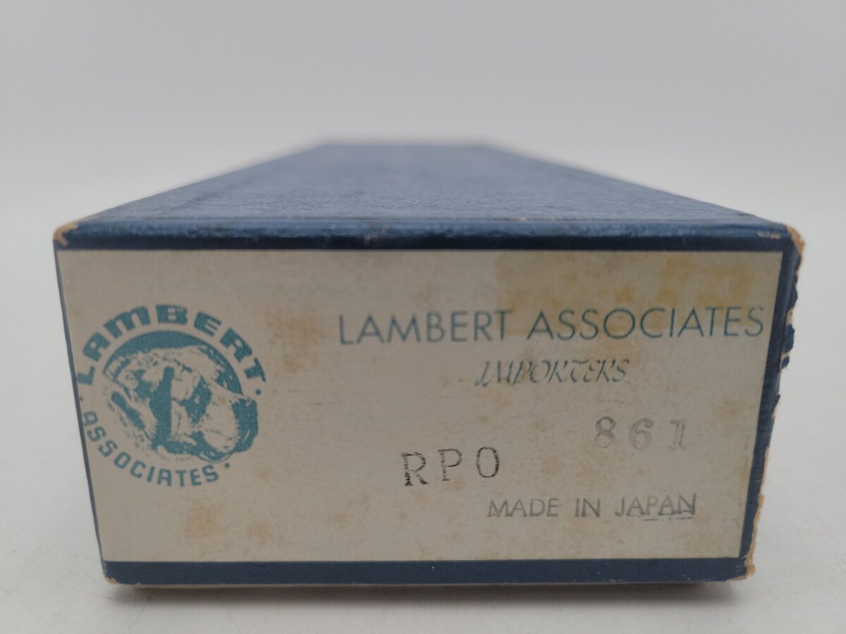 Lambert 861 BRASS HO Nickel-Plated AT&SF RPO Passenger Car VG/Box