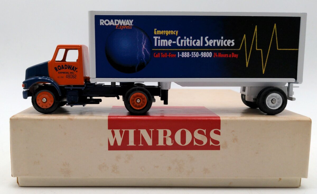 Winross 48062 1:64 Scale Diecast Roadway Express Time Critical Tractor & Trailor NIB